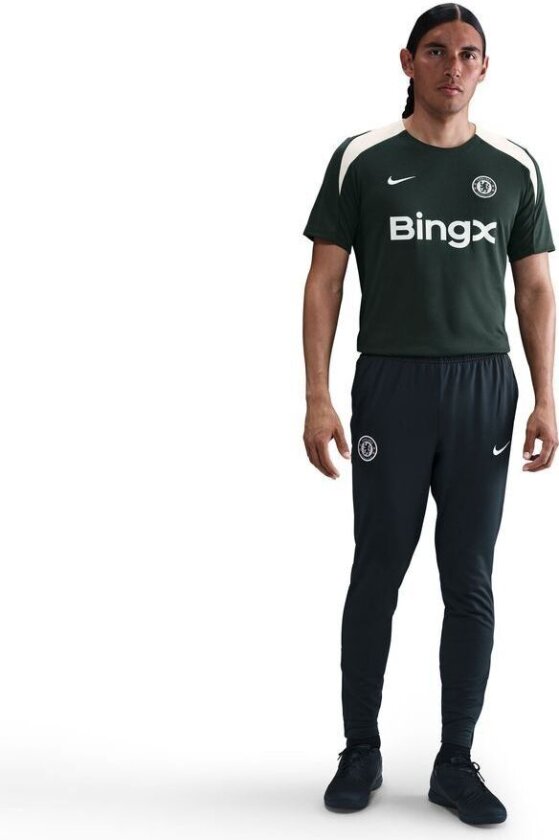 Chelsea Trenings T-Skjorte Dri-FIT Strike - Grønn/Grønn/Grå - Nike, størrelse XX-Large