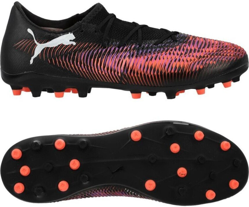 Future 8 Match Lav MG Unlimited - Svart/ White/rød - Multi Ground (MG), størrelse 44