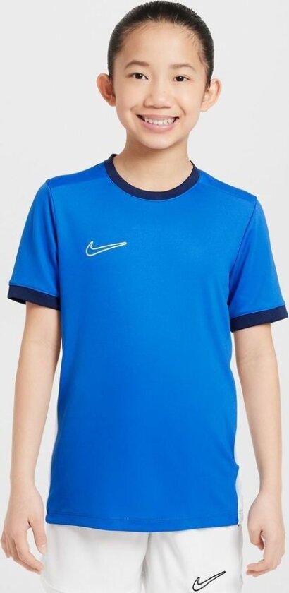 Trenings T-Skjorte Dri-FIT Academy 25 - Blå/Navy/Hvit Barn, størrelse L: 147-158 cm