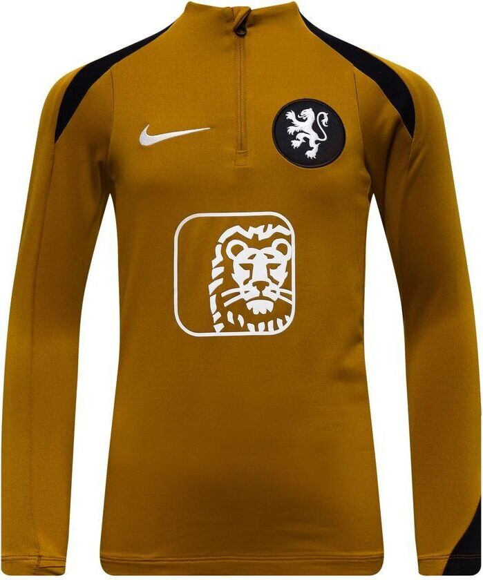 Holland Treningsskjorte Dri-fit Strike Drill Kvinne Em 2025 - Gull/svart/hvit Barn - Nike, størrelse XL: 158-170 cm