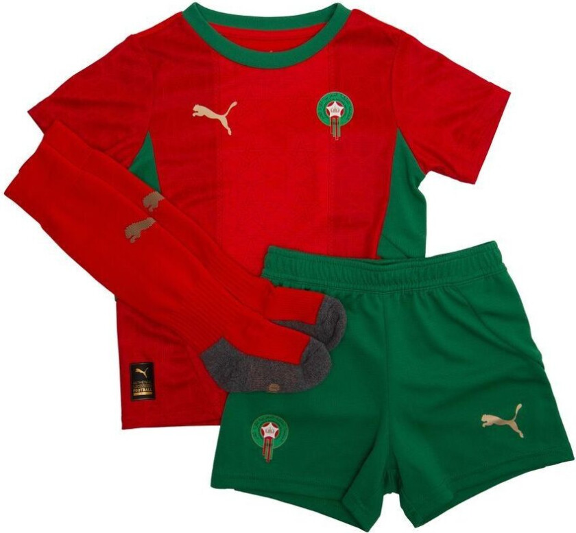 Marokko Hjemmedrakt 2024/25 Africa Cup Of Nations 2025 Mini-kit Barn - PUMA, størrelse 116 cm