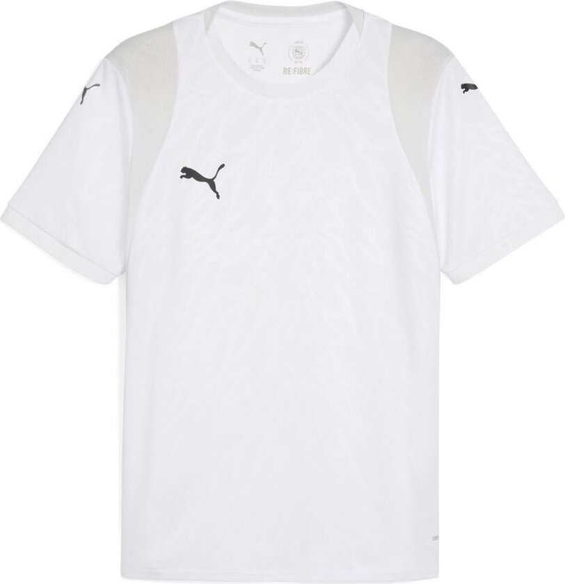 Teamcup Jersey PUMA White-PUMA Black-feather Gray, størrelse Small
