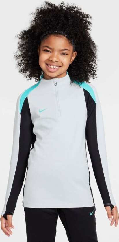 Treningsskjorte Dri-fit Strike - Hvit/svart/turkis Barn, størrelse S: 128-137 cm