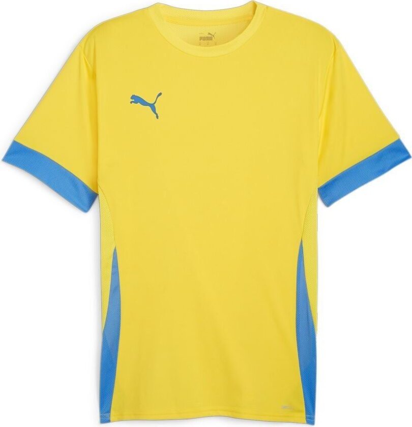 Trenings T-skjorte Teamgoal - Gul/electric Blue Lemonade, størrelse 3XL