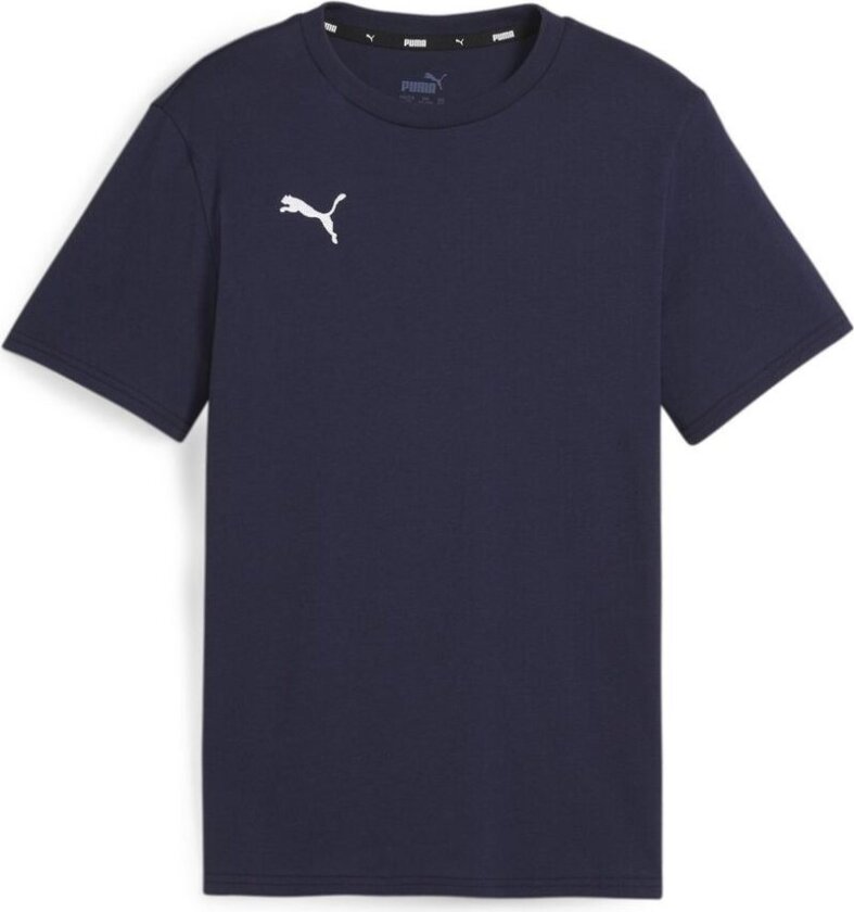 T-skjorte Teamgoal Casuals - Navy - Hvit Barn, størrelse YXL/164 cm