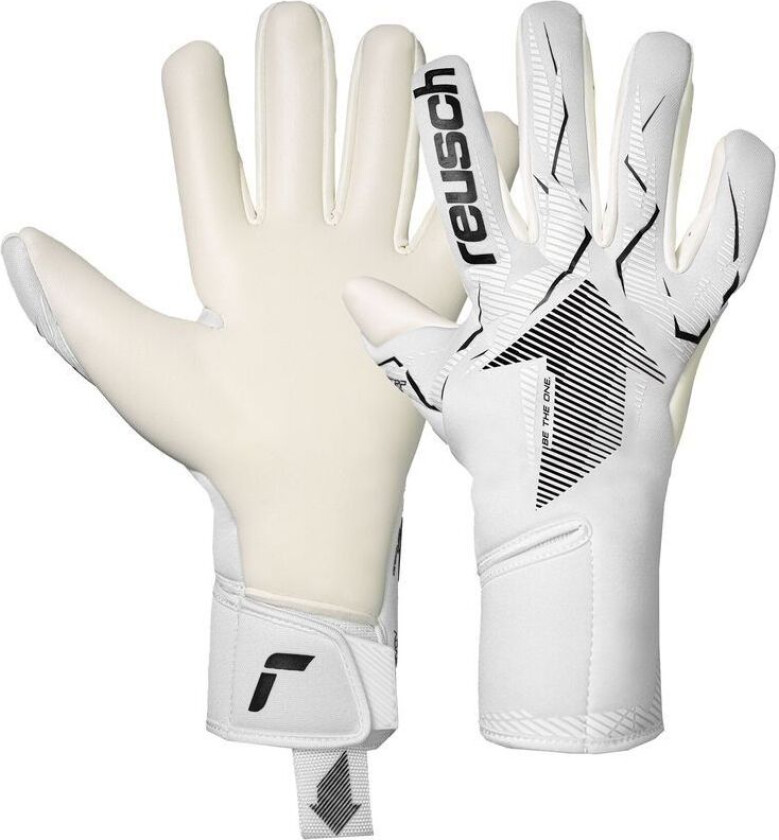 Keeperhansker Fastgrip Gold X - Hvit/svart, størrelse 8