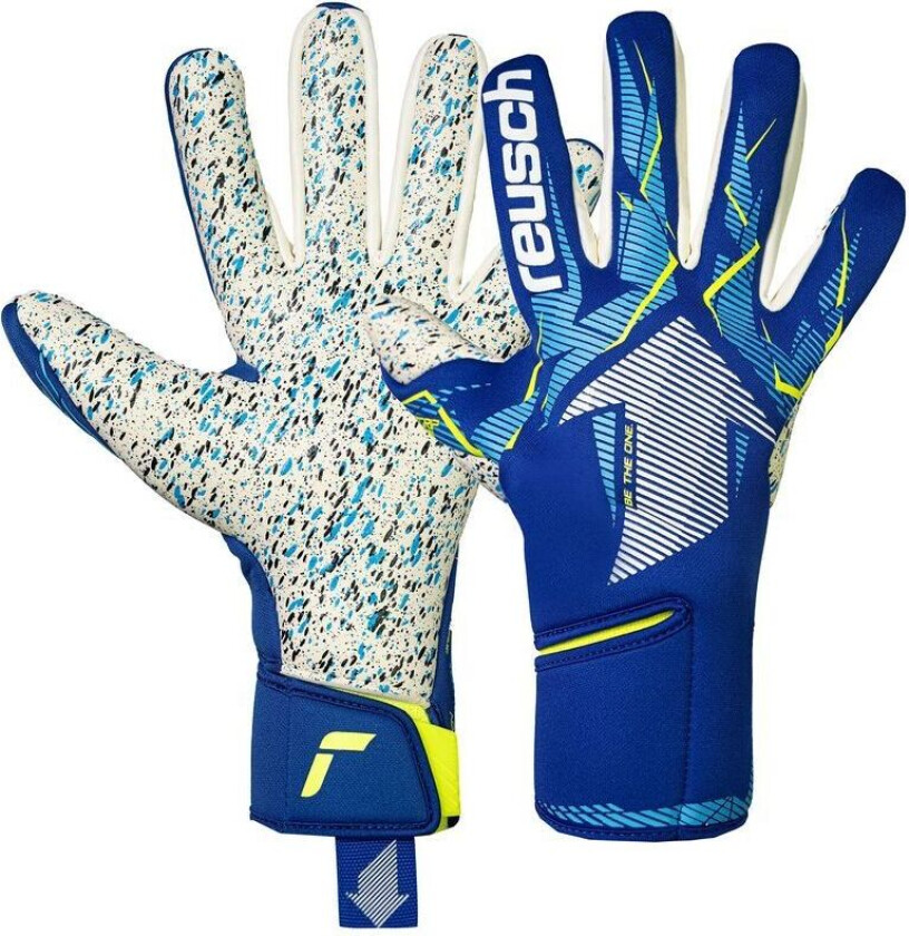 Keeperhansker Fastgrip Fusion - Blå/Hvit, størrelse 9