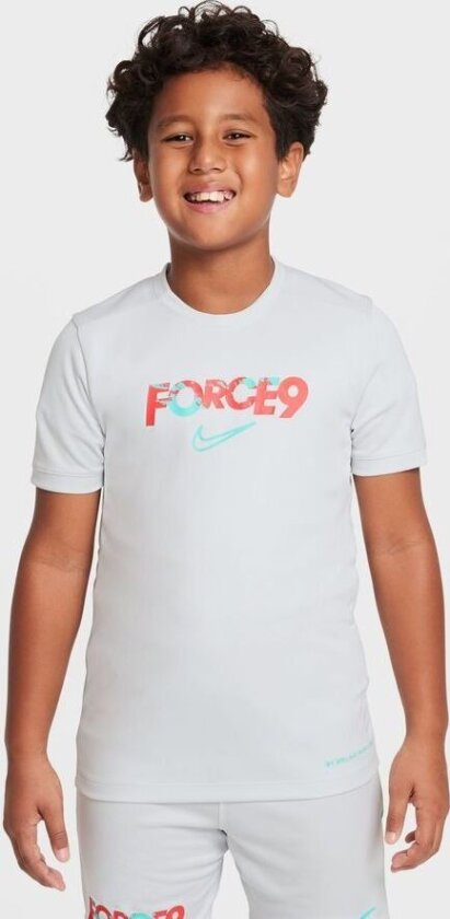 Trenings T-skjorte Dri-fit Academy 25 Erling Haaland Personal Edition - Hvit/turkis Barn, størrelse XS: 122-128 cm