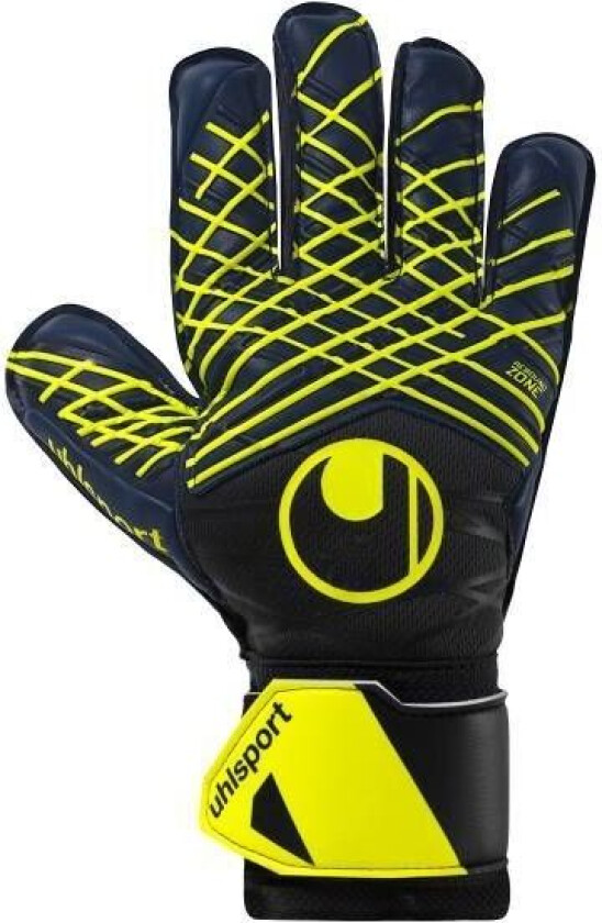 Keeperhansker Prediction Soft Pro - Navy/hvit/gul, størrelse 7