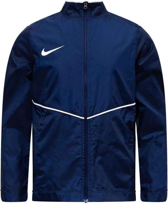 Regnjakke frastøtende Park 26 - Navy/Hvit Barn, størrelse M: 137-147 cm