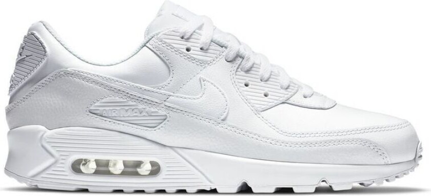 Sneaker Air Max 90 Skinn - Hvit, størrelse 45½