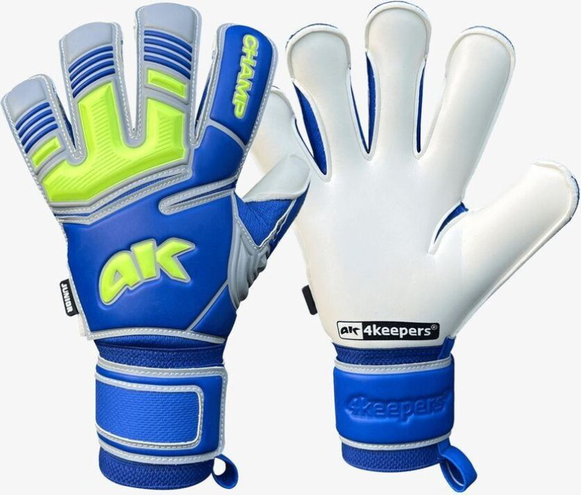 4keepers Keeperhansker Champ VII HB - Blå Barn - T1TAN, størrelse 5