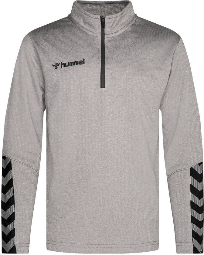 Treningsskjorte Authentic 1/2 Zip - Grå/Svart Barn, størrelse 176 cm