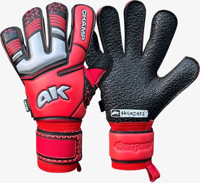 Keeperhansker Champ Astro VII HB - rød/Svart Barn, størrelse 6