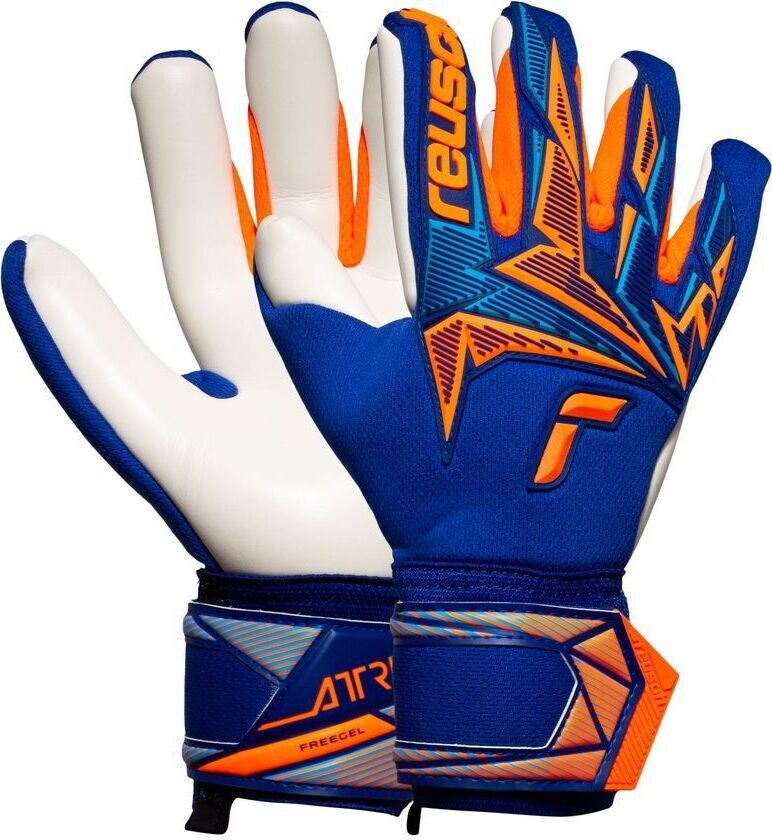 Keeperhansker Attrakt FreeGel Advance - Blå/Oransje, størrelse 8½
