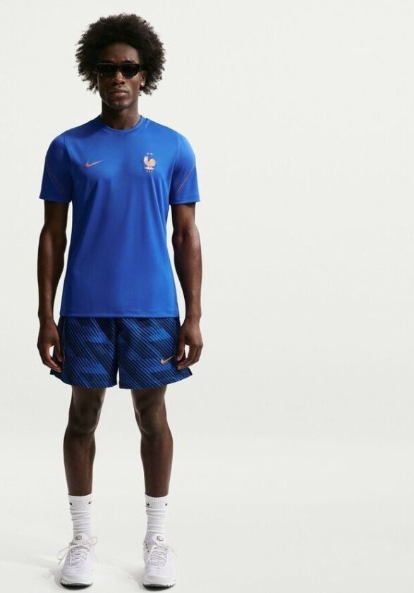 Frankrike Trenings T-Skjorte Dri-FIT Strike World Cup 2026 - Blå/Svartblå/Metallic Copper - Nike, størrelse X-Small