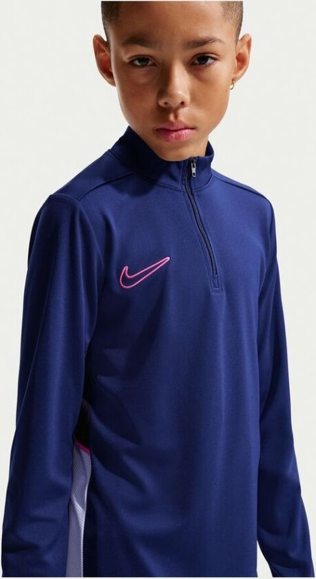 Treningsskjorte Dri-FIT Academy 25 Drill - Blå/Svart/Hvit/Rosa Barn, størrelse L: 147-158 cm