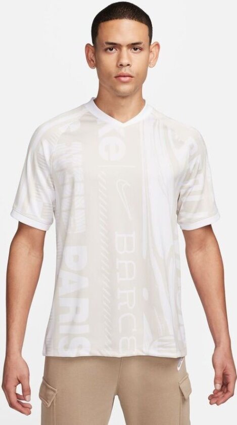 Trenings T-skjorte Dri-fit Culture Of Football - Hvit/gull, størrelse Medium