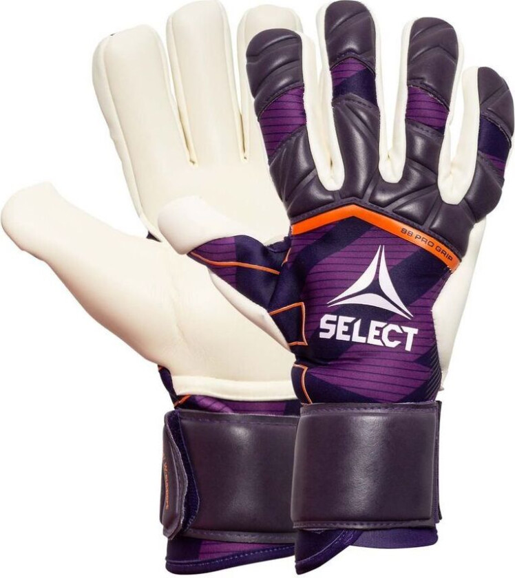 Keeperhansker 88 Pro Grip V24 - Lilla/hvit, størrelse 8½