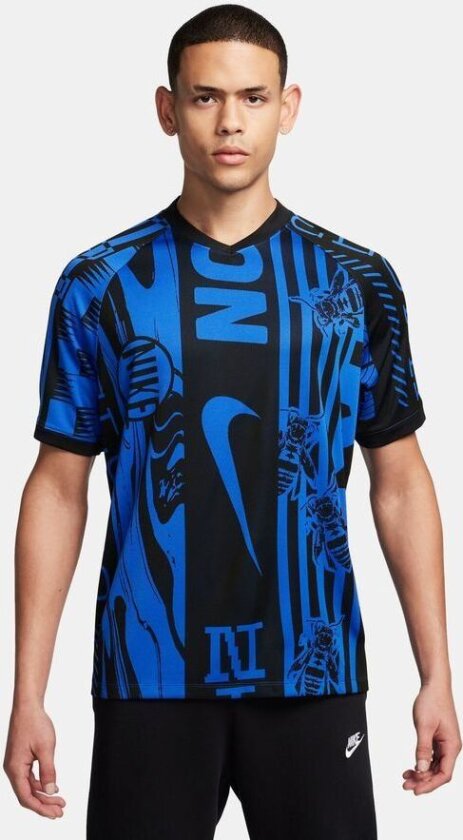 Trenings T-Skjorte Dri-FIT Culture of Football - Blå/Svart/Hvit, størrelse Medium