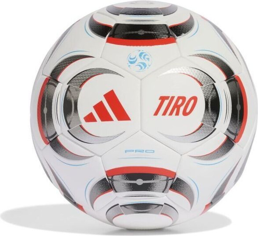 Fotball Tiro Pro - Hvit/Svart/Lys rød
