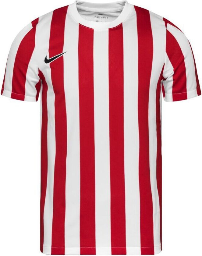 Spillerdrakt DF Striped Division IV - Hvit/Rød/Svart, størrelse Small