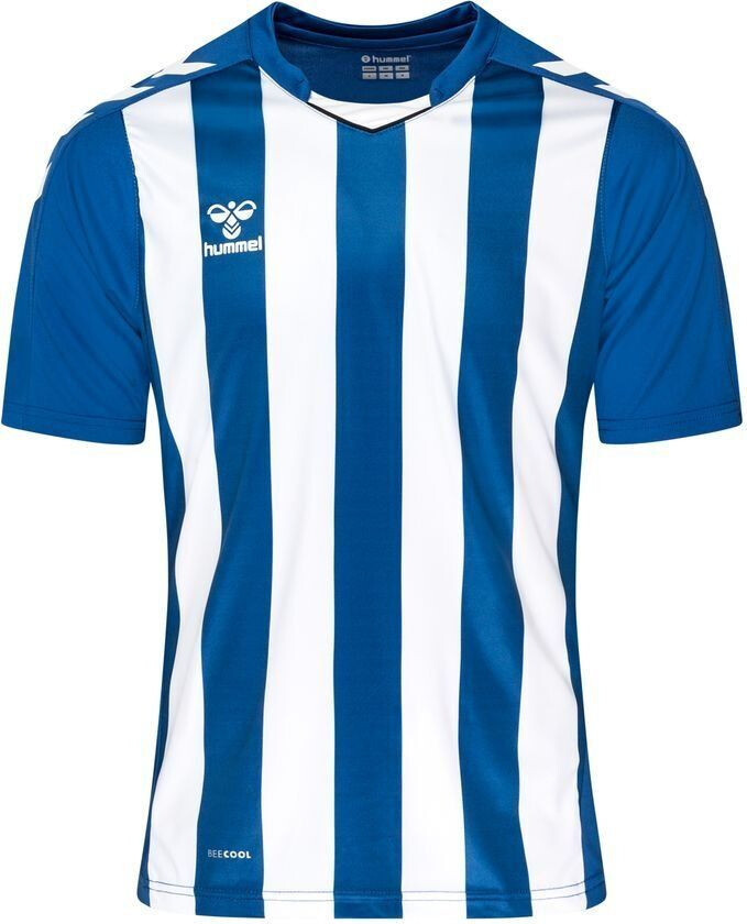 Spillerdrakt hmlCORE XK Striped - Blå/Hvit, størrelse XX-Large