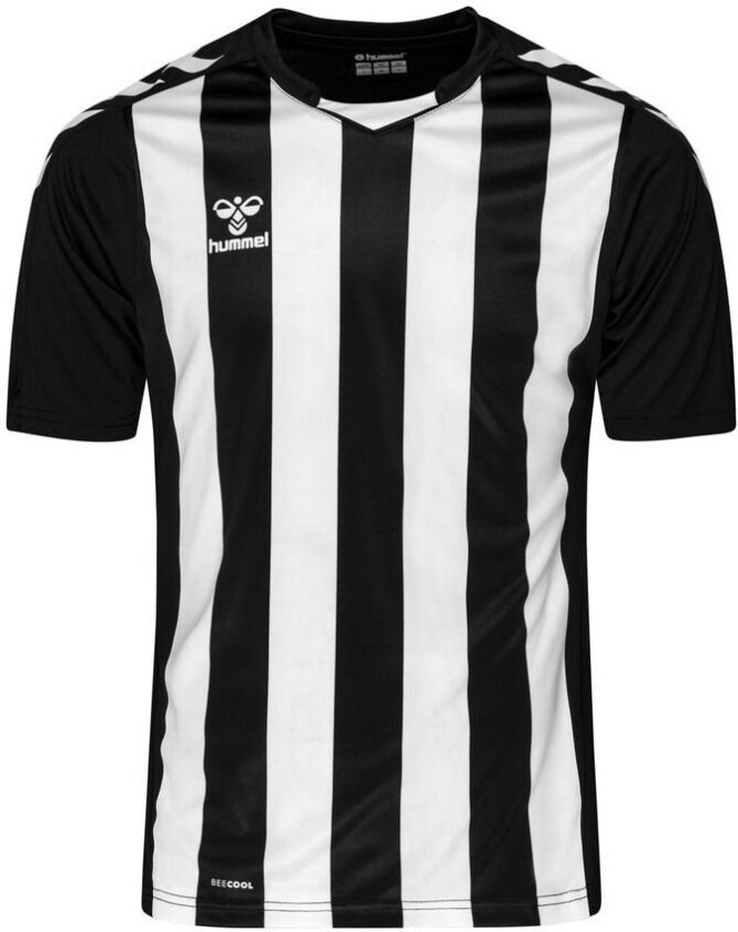 Spillerdrakt Core Striped - Svart/hvit Barn, størrelse 116 cm