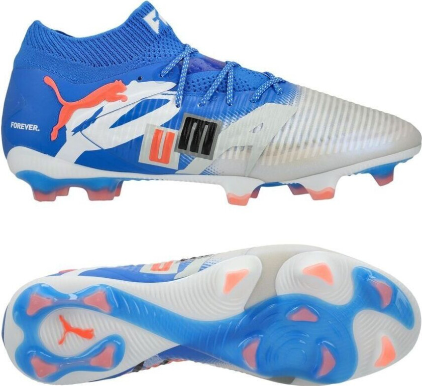 Future 8 Ultimate FG Forever - White/Ultra Blue/Grå/ Svart/rød LIMITED EDITION - Gress (FG), størrelse 46