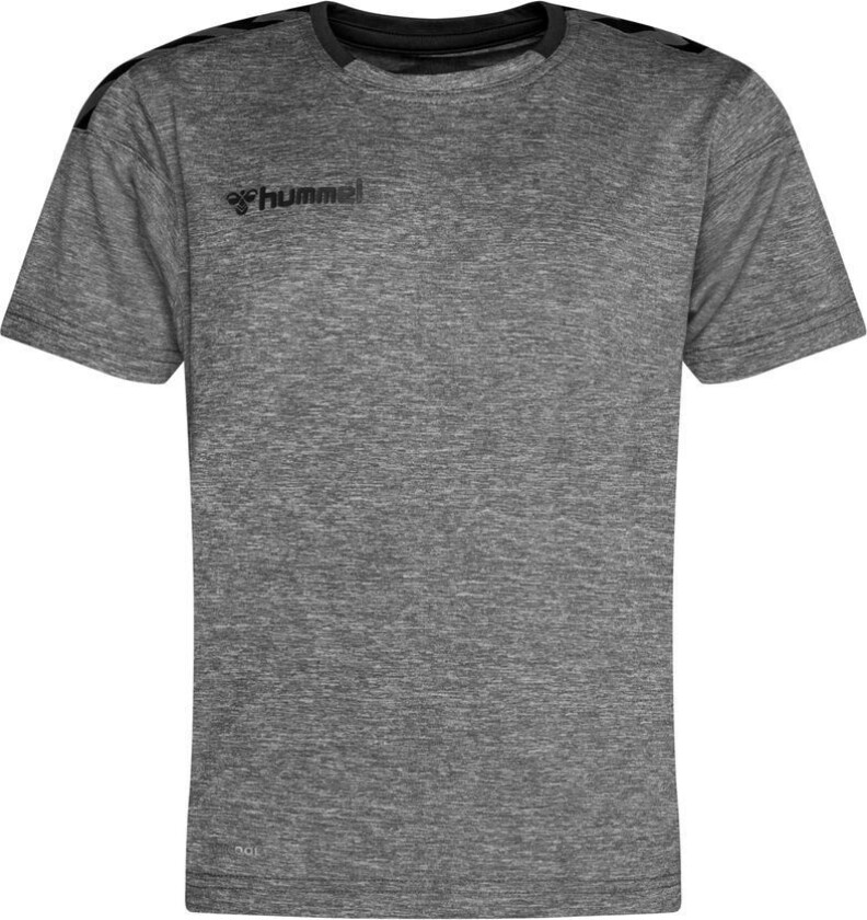 Spillerdrakt Authentic Poly - Grå/Svart Barn, størrelse 140 cm