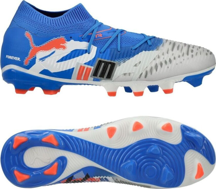 Future 8 Match FG/AG Forever - White/Ultra Blue/Grå/ Svart/rød LIMITED EDITION, størrelse 40½