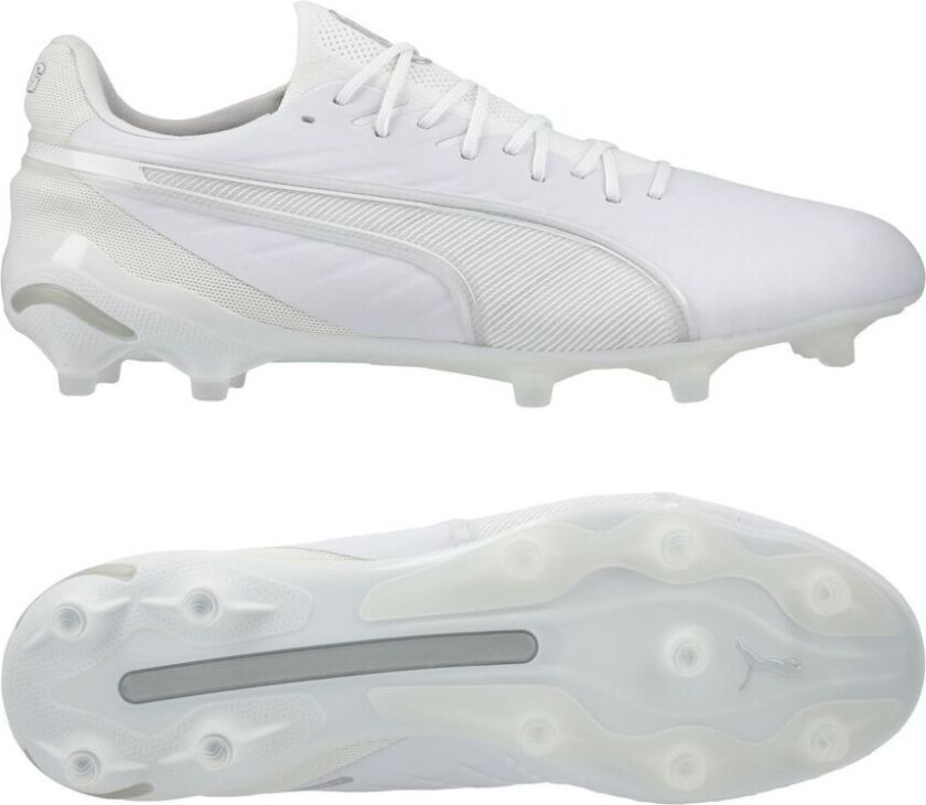 King Ultimate FG/AG White Pack - Hvit/Sølv, størrelse 40½