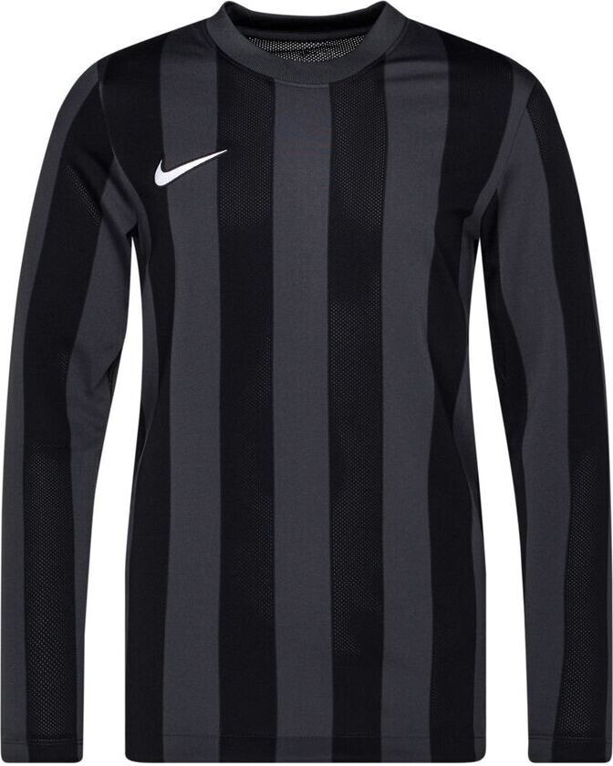 Spillerdrakt Dri-fit Striped Division Iv - Antrasitt/svart/hvit Langermet Barn, størrelse L: 147-158 cm