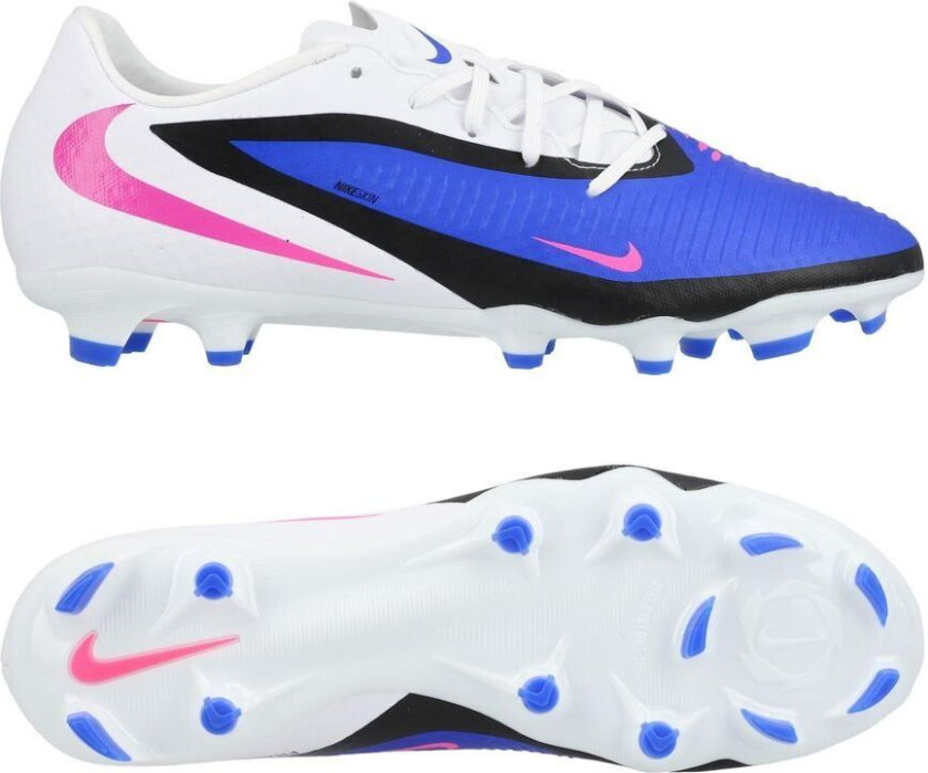 Phantom 6 Academy Low Cut MG Attack - Blå/Rosa/Hvit - Multi Ground (MG), størrelse 45