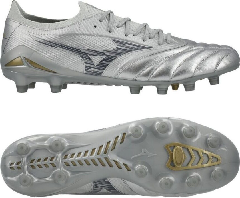 Morelia Neo IV Beta Elite FG Platinum Silver - Sølv/Cool Grey - Gress (FG), størrelse 47