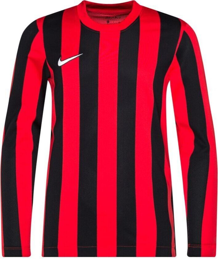 Spillerdrakt Dri-FIT Striped Division IV - Rød/Svart/Hvit Langermet Barn, størrelse XL: 158-170 cm
