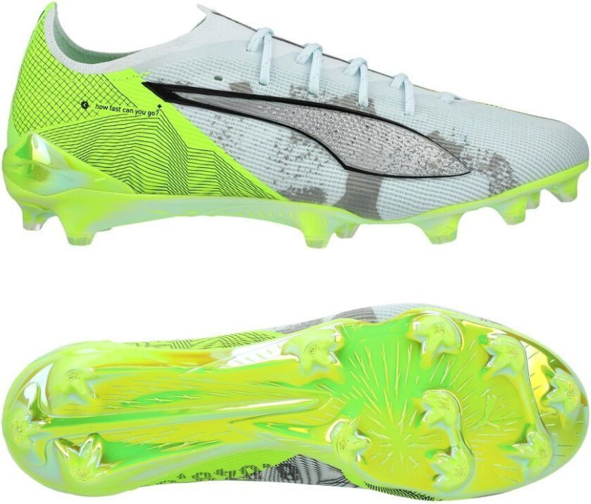X Unisport Ultra 5 Ultimate FG Conquer your Mountain - Hvit/Grønn/ Sølv LIMITED EDITION - Gress (FG), størrelse 39