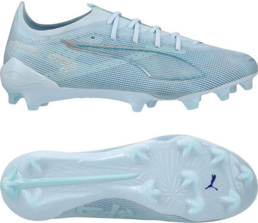 Ultra 5 Ultimate FG Light Up - Isblå/ White/Lys Aqua Kvinner LIMITED EDITION - Gress (FG), størrelse 35½