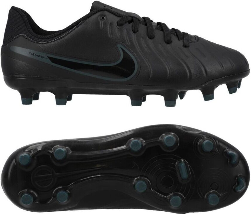 Tiempo Legend 10 Academy Mg Shadow - Svart/dyp Jungel Barn - Multi Ground (Mg), størrelse 33