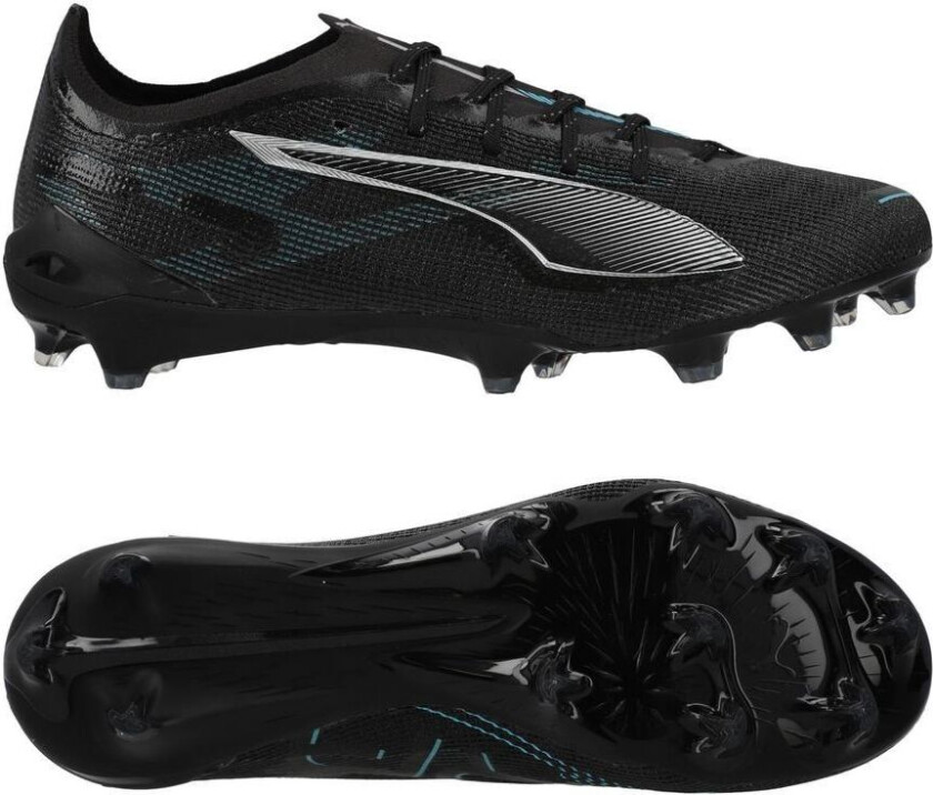 Ultra 5 Ultimate FG Eclipse - Svart/ Sølv/Bright Aqua - Gress (FG), størrelse 46½