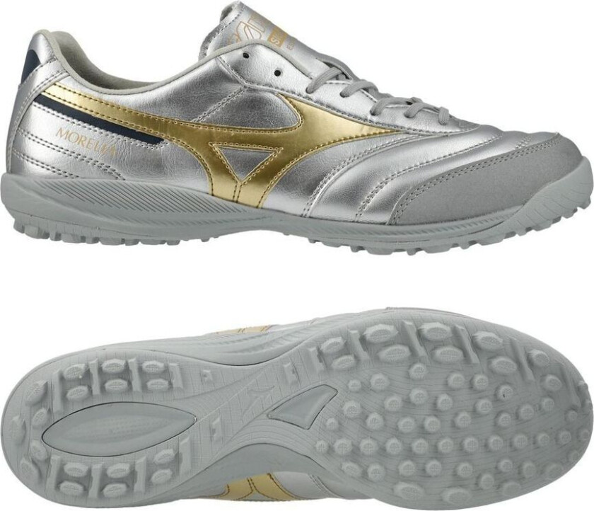 Morelia Sala Pro TF Platinum Silver - Sølv/Gull - Turf (TF), størrelse 44