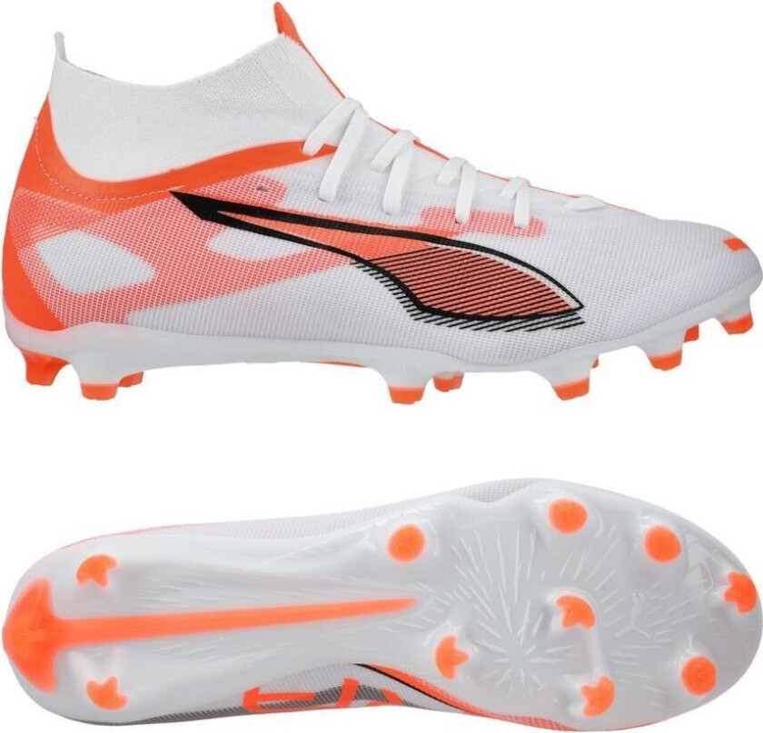 Ultra 5 Match + FG/AG Unlimited - White/ Svart/rød, størrelse 42½