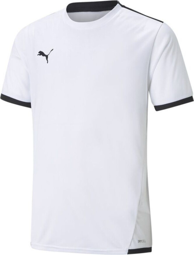 Spillerdrakt Teamliga - Hvit/svart Barn, størrelse 128 cm