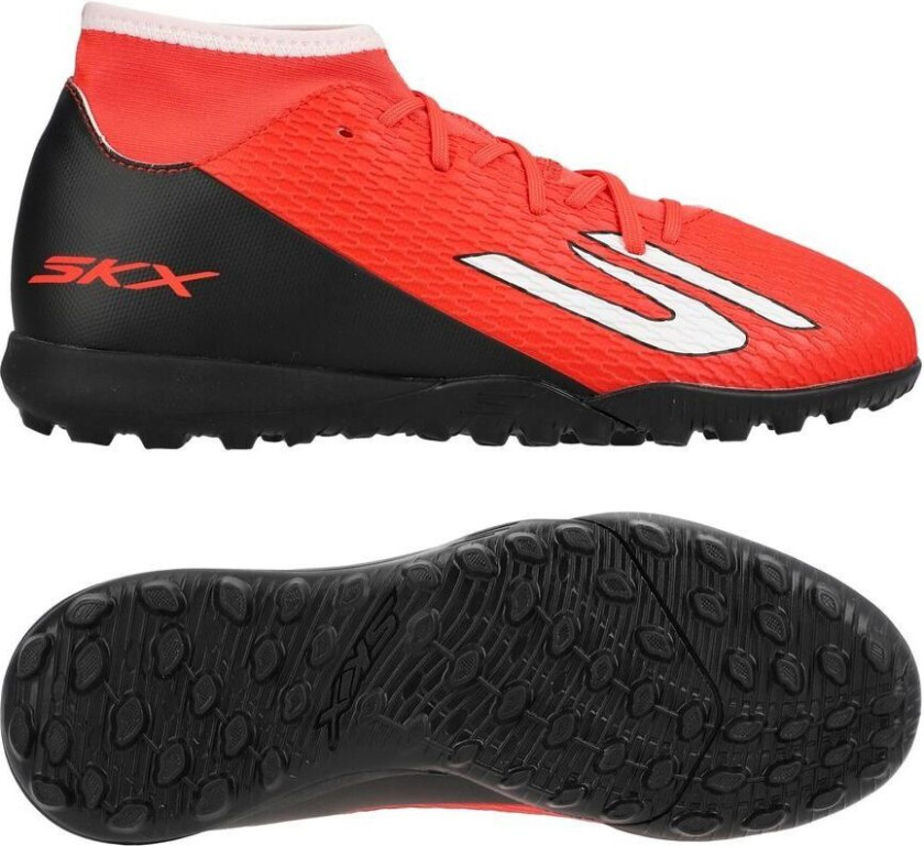 SKX_2 Høy TF Standout - rød/Svart Barn - Turf (TF), størrelse 33