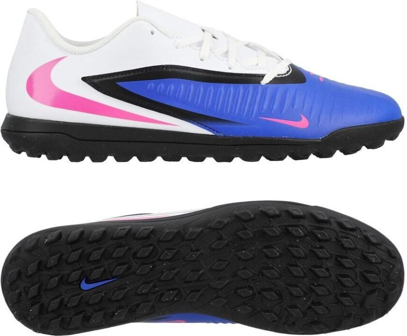 Phantom 6 Club Low Cut TF Attack - Blå/Rosa/Hvit - Turf (TF), størrelse 44