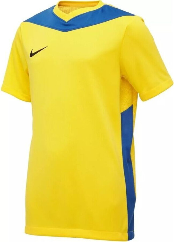 Spillerdrakt Dri-FIT Park Derby IV - Tour Yellow/Blå/Svart Barn, størrelse XL: 158-170 cm