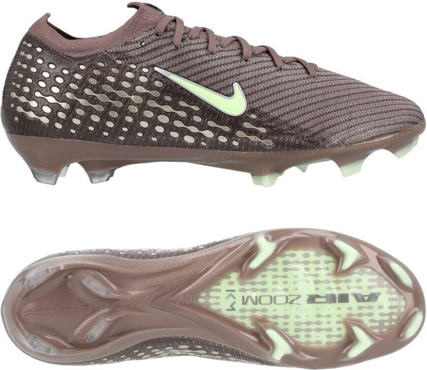 Air Zoom Mercurial Vapor 16 Elite FG Mbappé Personal Edition - Plum Eclipse/Metallisk sølv - Gress (FG), størrelse 44½