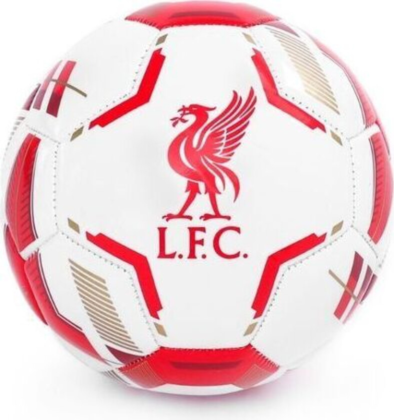 Liverpool Mini Fotball - Hvit/rød/Gull - Liverpool FC, størrelse Ball SZ. 1