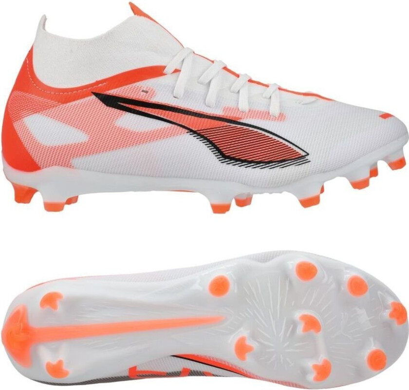 Ultra 5 Match + FG/AG Unlimited - White/ Svart/rød Kvinner, størrelse 38½