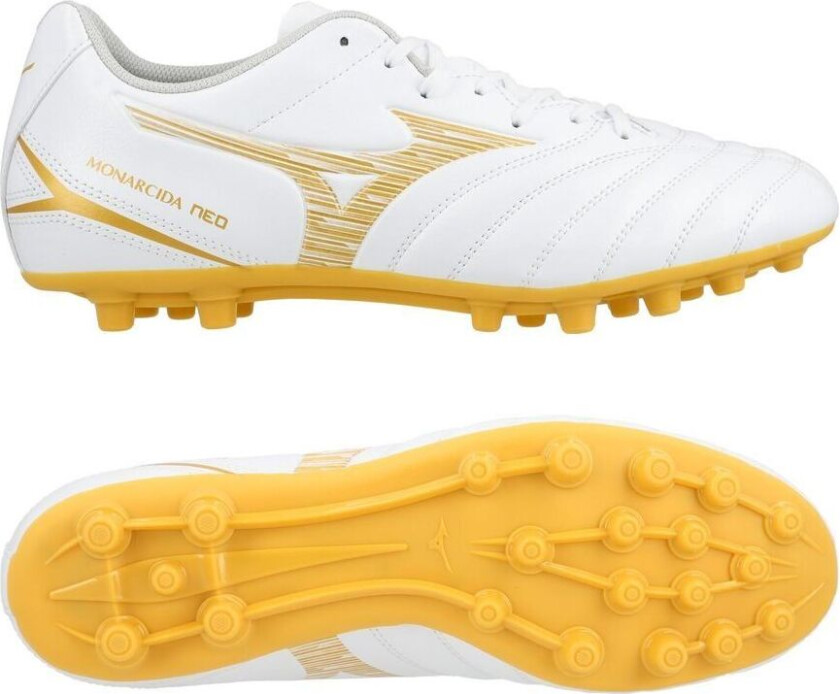 Monarcida Neo Iii Select Ag Bright Gold - Hvit/gull - Kunstgress (Ag), størrelse 43